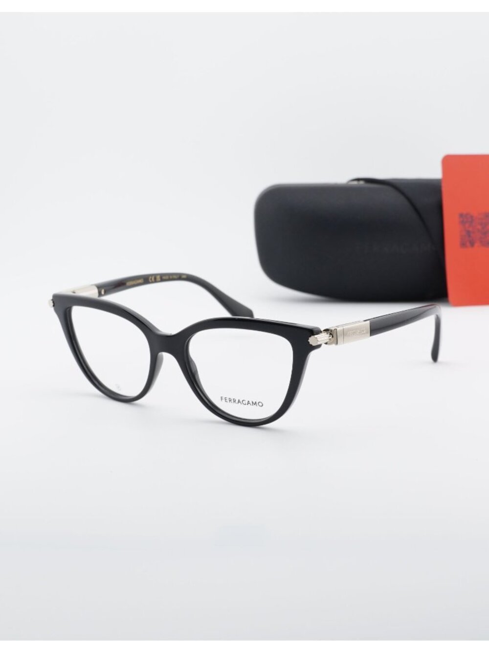 Salvatore Ferragamo SF2974 001 Cat Eye Eyeglasses 52mm – Black